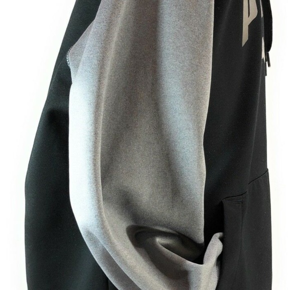Puma Tech Fleece Raglan Sleeve Hoodie Grey Size M. - Picture 3 of 8